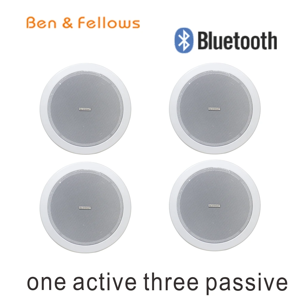 

315101 4*15W, 4ohm Wireless bluetooth active indoor high quality full range ceiling speaker