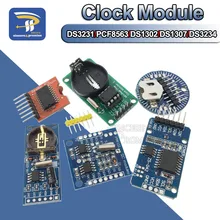 Ds3234/ds1302/ds1307/pcf8563/ds3231 at24c32 i2c iic memória 3.3 v-5 v tempo real precisão rtc relógio i2c módulo ds3231sn para arduino