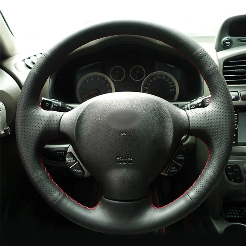 Чехол на руль для Hyundai Santa Fe 2001 2002 2003 2004 2005 2006 старый автомобильная Оплетка