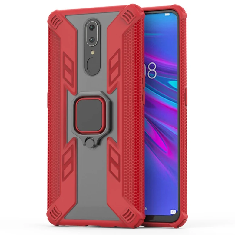 

Predator mobile phone shell FOR:OPPO Reno F11 A9 ring bracket anti-fall set business phone case