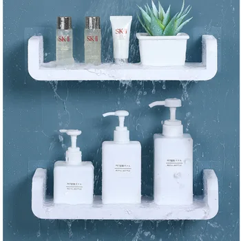 

NEW Practical Bathroom Shelf Wall Holder Kitchen Storage Rack Bathroom Storage & Organization Shower Shelf Tray Waterproof