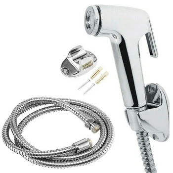 

3 In1 Faucet Shower Head Bathroom Spray Drains Strainer Hose Sink Washing Hair Wash Shower Hose Bracket Bidet Shattaf Set