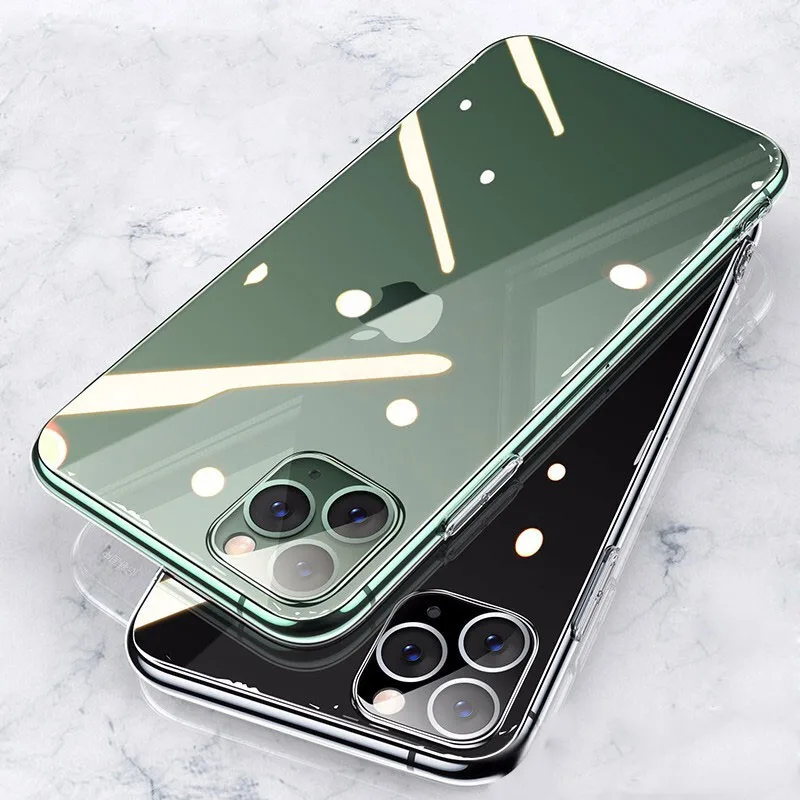 

Ultra Thin Clear Silicone Phone Case For iPhone 11 Pro Max Case iphone XR XS Max X 7 8 6 6S Plus Soft TPU Transparent Back Cover