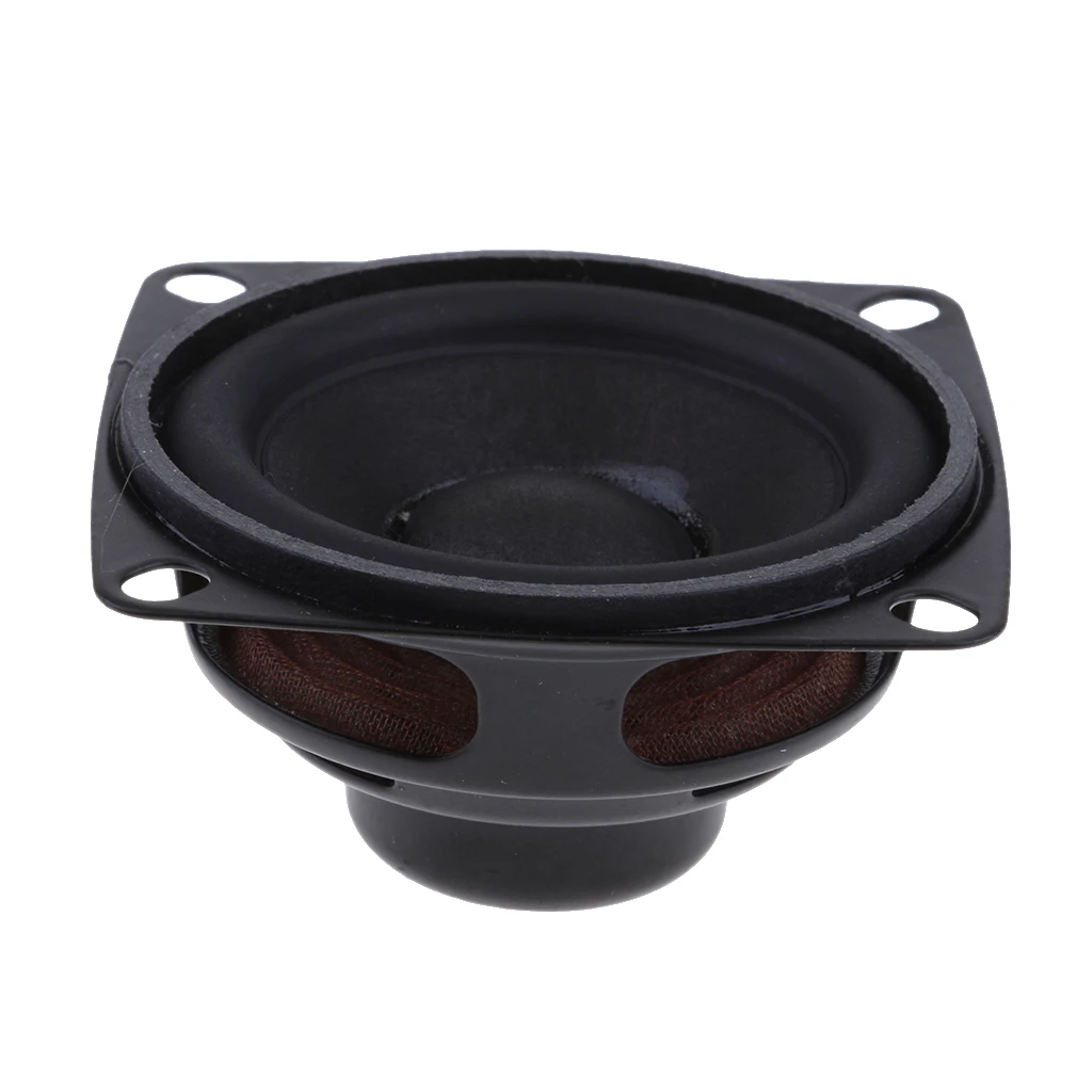 

52mm 4Ohm 5W Full Range Audio Speaker Square Loudspeaker 16 Coil Rubber Side