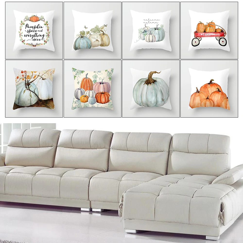 Halloween Pumpkin Pillow Case Square Cushion Cover Car Home Sofa Decor 45*45cm New High Quality Hot Seling