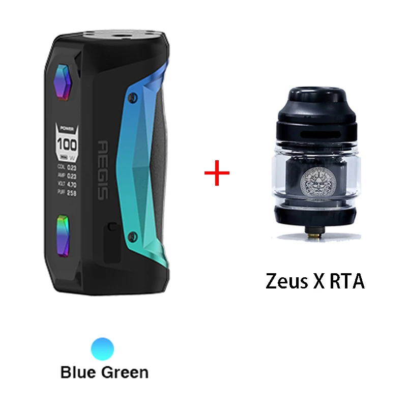 Geekvape Aegis solo Box Mod 100 Вт Vape мод от 18650 батарея Водонепроницаемая электронная сигарета с Zeus X RTA емкость 4,5 мл Vape tank