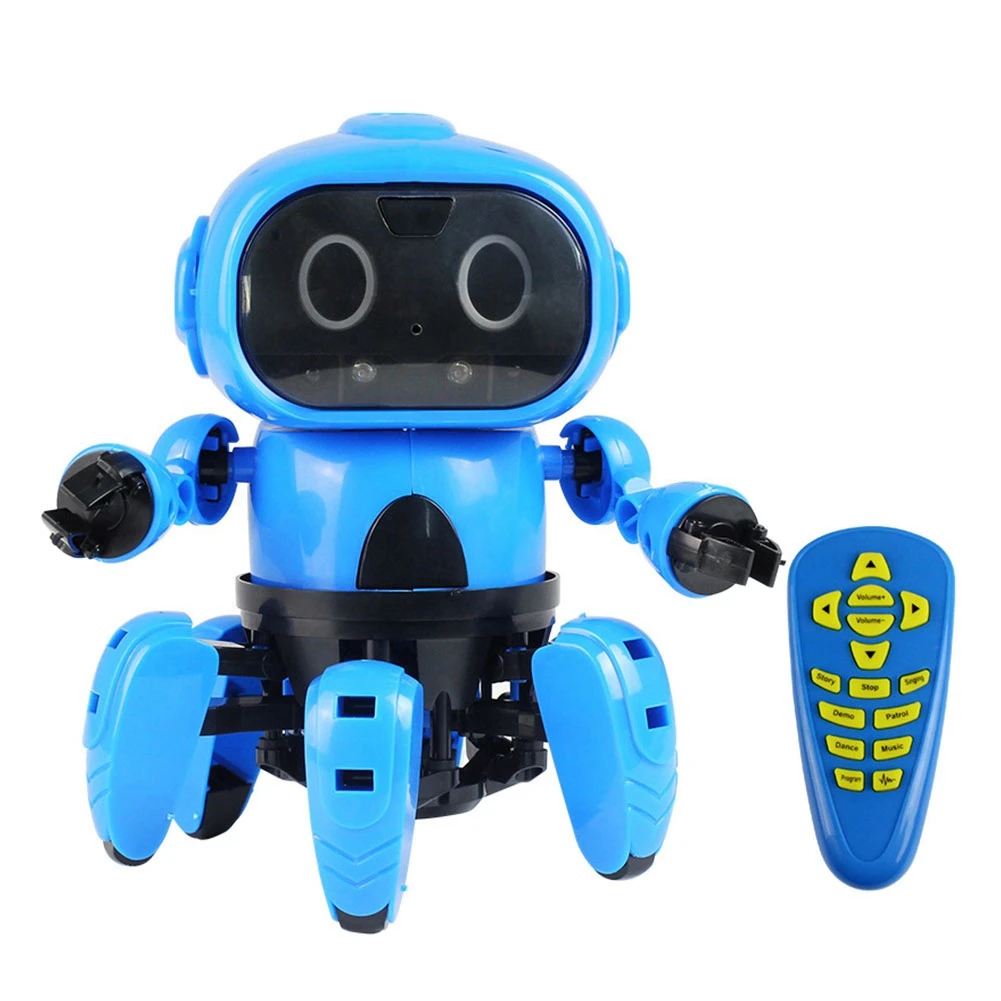 Усовершенствованная DIY 6 брюки с широкими штанинами RC робот инфракрасное препятствие избегания жест Управление программируемый с передатчиком детские игрушки