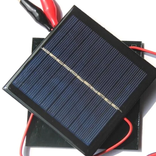 1W 5,5 V Солнечная эпоксидная поликристаллическая солнечная панель + зажим для зарядки 3,7 V батареи системы игрушки, светодиодные лампы