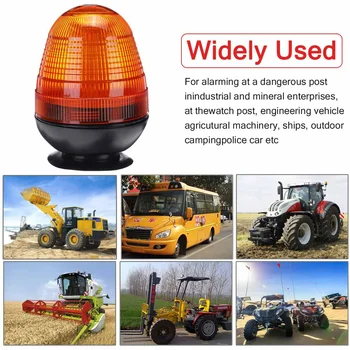 

Hot 3 Modes Car Truck Boat 60 LED Magnetic Emergency Strobe Lights Rotate Flashlight Beacon Light Warning Signal Indicator Lamp