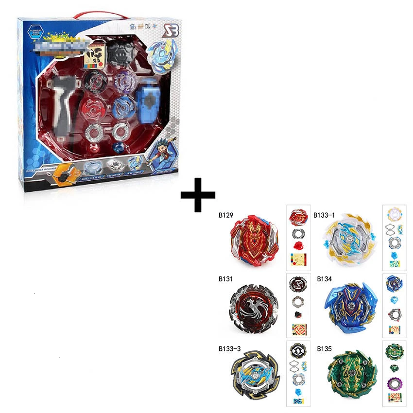 Красочная коробка Beyblade Burst для продажи металлический Fusion 4D BB807D B34 B35 B59 B41B148 пусковая установка волчок Набор детских игровых игрушек