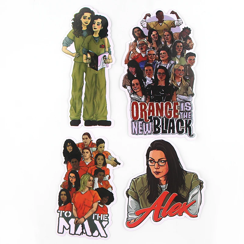 35pcs Orange Is the New Black Vintage Pvc Waterproof removable stickers DIY scrapbooking album journal diary decorative E0732