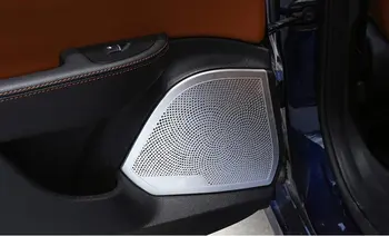 

For Alfa Romeo Giulia 2017 2018 1 Set Metal Car Interior Side Door Stereo Audio Speaker Cover Trims Car Styling Accessories