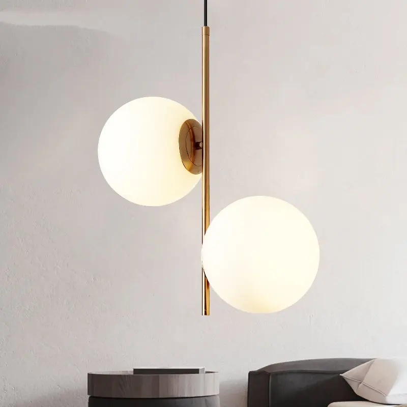 

Scandinavian Restaurant Bar Chandelier Simple Modern Living Room Bedroom Bedside Chandelier Creative Clothing Shop Single Head