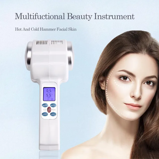 $US $30.84  DARSONVAL Ultrasonic Cryotherapy Machine Cold Hammer Facial Equipment Face Body Skin Tightening
