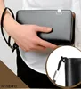 Brand Men Wallets carteira masculina couro coin pocket Double Zip Male Wallet long Large Men Purse hombre clutch bag Business 5