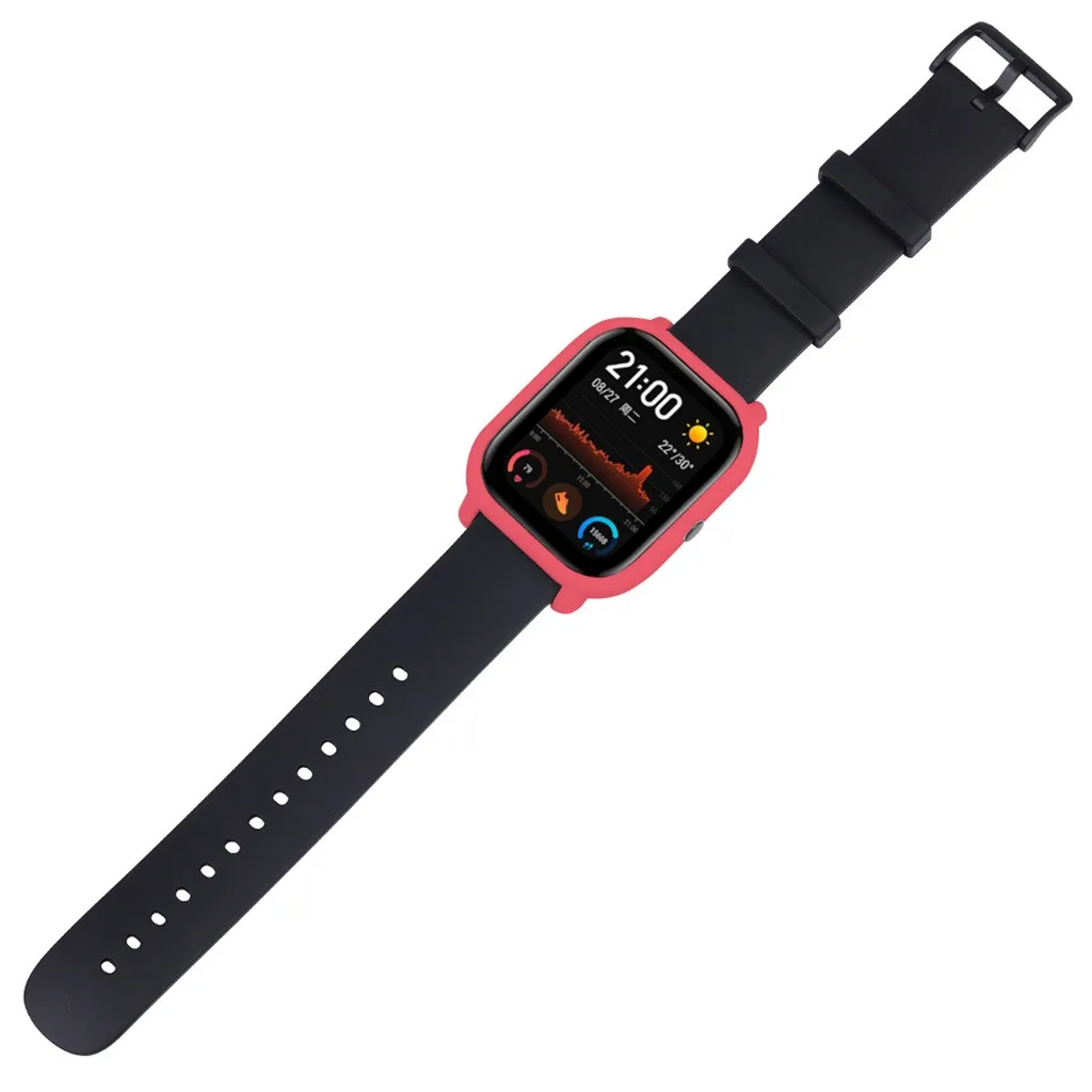 Чехол-накладка силиконовая рамка Защитная Для Xiaomi Huami Amazfit GTS Watch умные часы аксессуары на замену