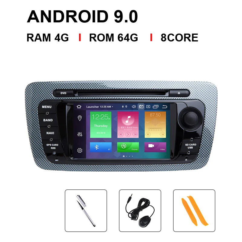 Ips DSP 64GB 2 Din Android 9 Автомобильная магнитола навигация для Seat Ibiza 6J MK4 SportCoupe Ecomotive Cupra 2009-2013 Мультимедиа gps DVD - Цвет: 8 Core 64 ROM