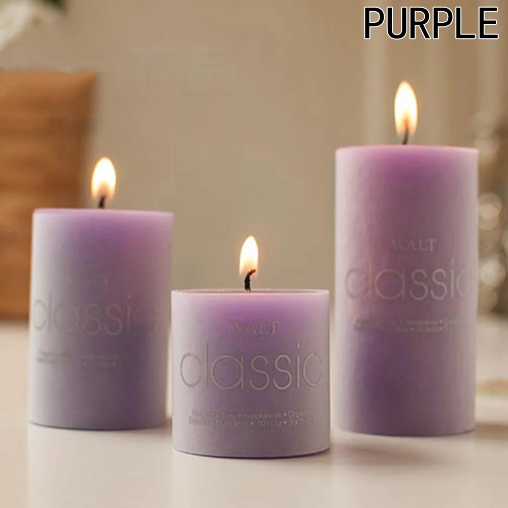 PP lavender 10cm Цилиндрическая ароматерапия, бездымные свечи, романтичные ароматические свечи, ароматизатор, очиститель воздуха, подарок на свадьбу, день рождения - Цвет: PP lavender 10cm