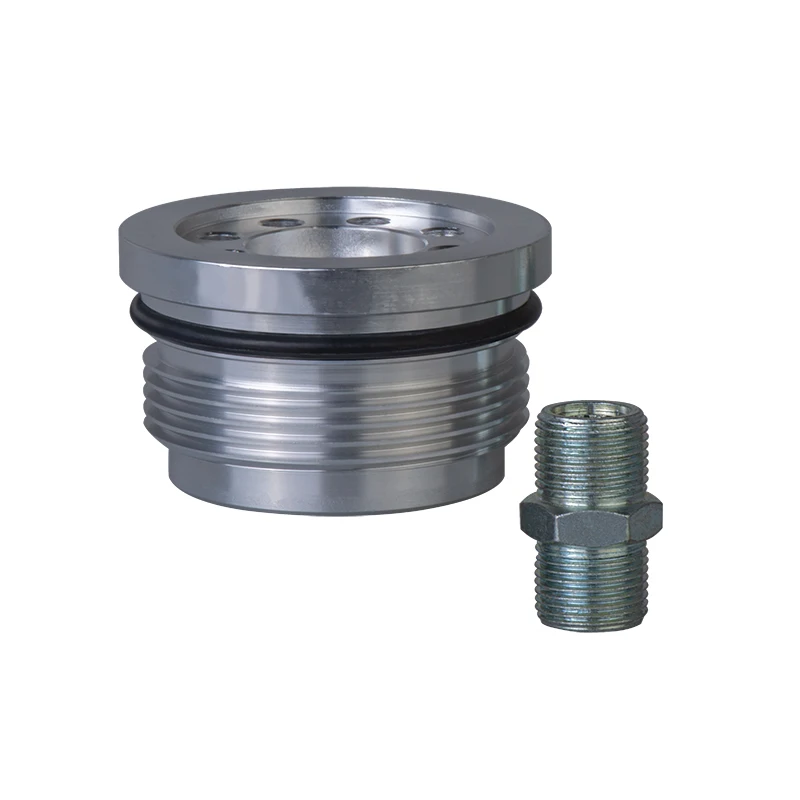 Auto aluminum Conversion of oil filter adapter oil sandwich plate Billet aluminum for smart fortwo 450 models SW6-SI
