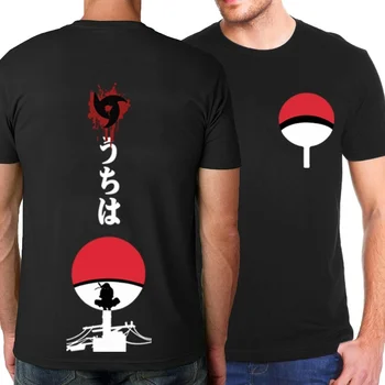 

Uzumaki Naruto and Uchiha Sasuka Anime Printing Shirt Cool Tops High Quality Casual Tee
