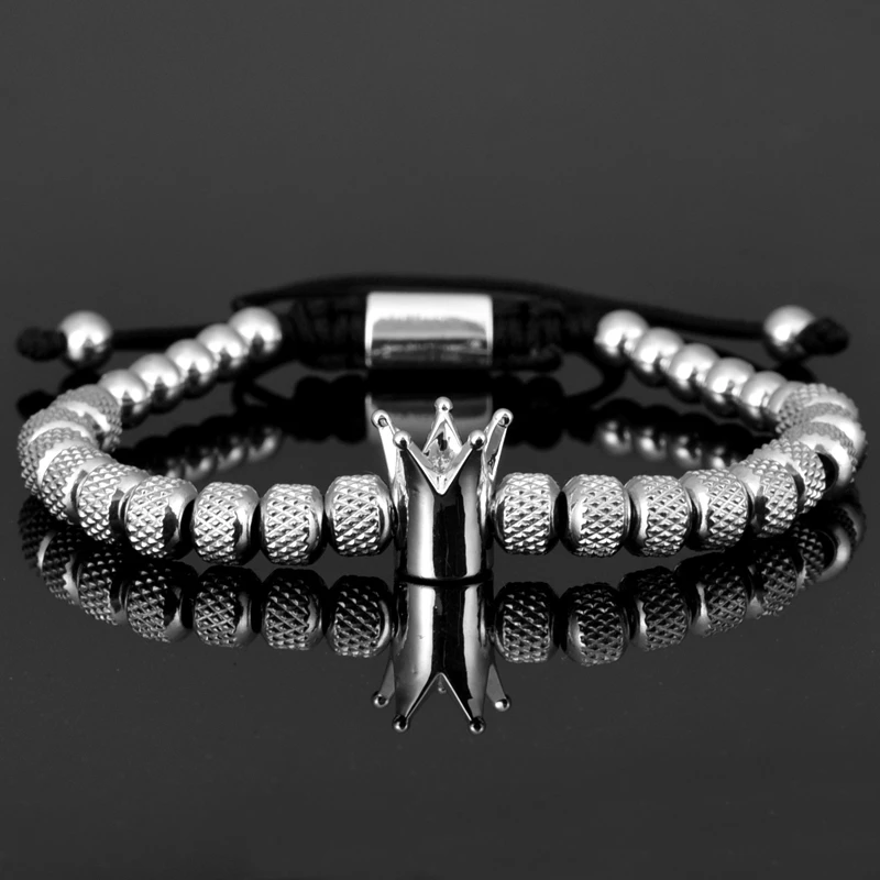 316L Stainless Steel Bracelet Banlge Titanium Steel Gold Color Adjust Size Men Jewelry Gift Luxury Crown Men Bracelet bracelet jewelry