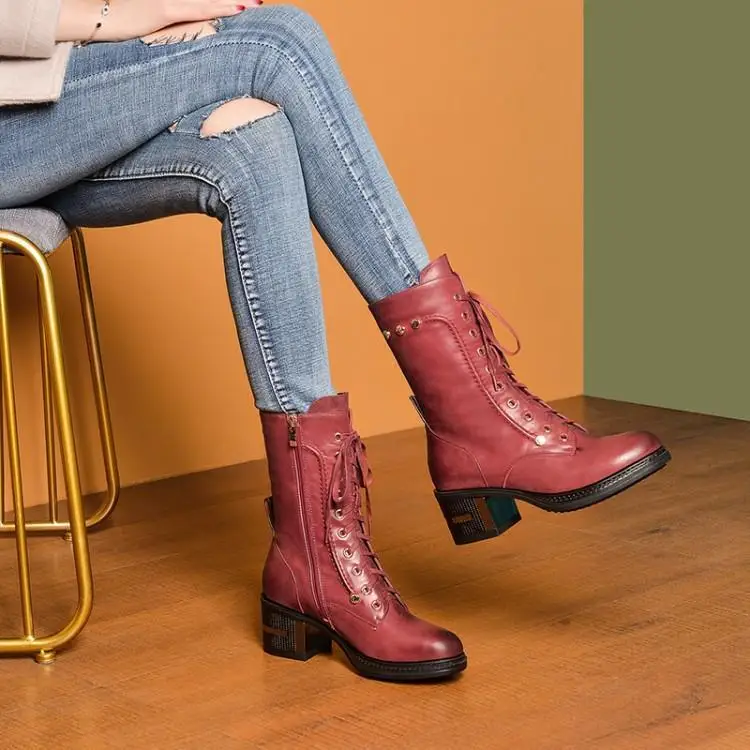 

Martin boots boots for women's shoes in high heels thick with high with true head layer cowhide boots children