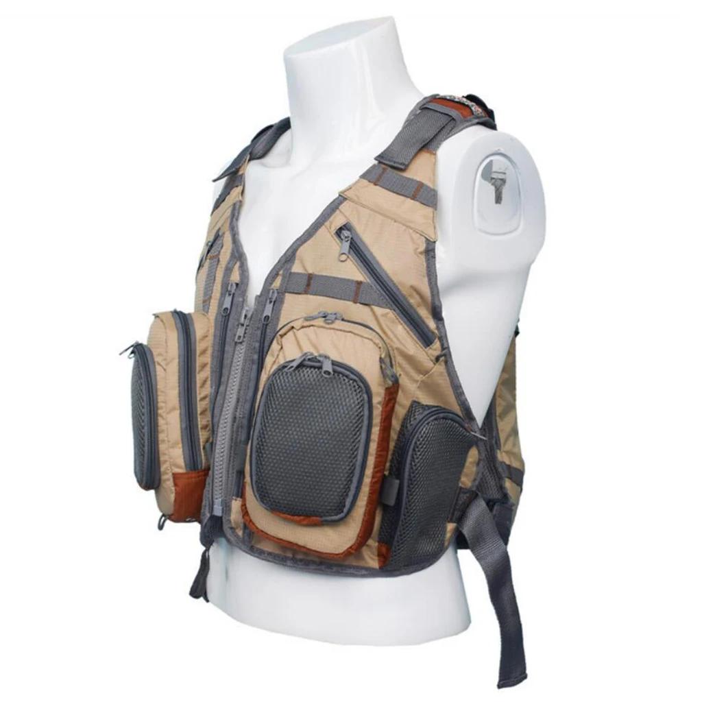 Рыболовный рюкзак, комбинированный жилет, рыболовные снасти, сумка, сетчатый жилет