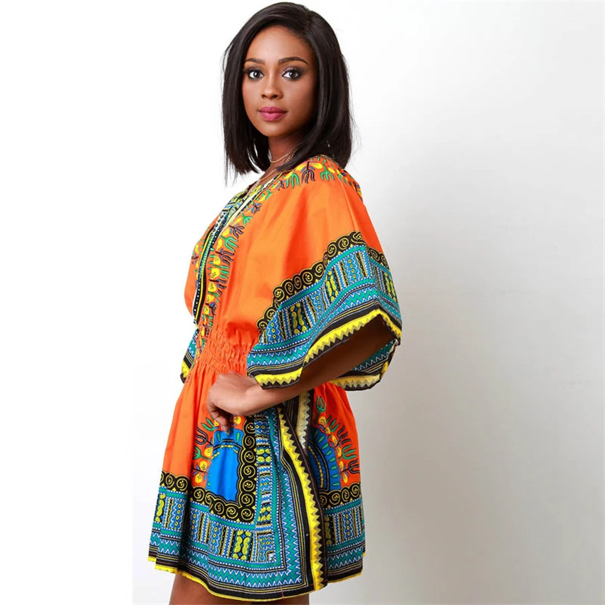 2020 أخبار Afircan الملابس خمر القبلية Dashiki بازان الملابس مرونة الخصر ملابس الشارع الشهير فساتين الأفريقية للنساء Kotora Shop