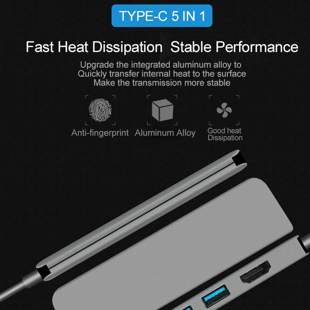 С 3 USB 3,0 usb-хаб USB 3,0 Многофункциональный кард-ридер тип-c до USB3.0+ USB2.0+ TF type C PD адаптер зарядный USB-C концентратор