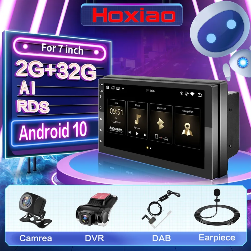 Автомагнитола 2 din на Android 10 мультимедийный плеер для Nissan Hyundai Kia toyata Chevrolet Ford Suzuki