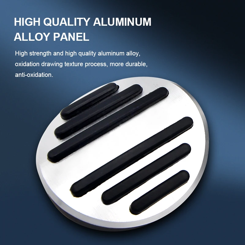 Pedals Pad Non-Drilling Pedals Accelerator Gas Brake Foot Rest Pedal Pad for Benz Smart Fortwo Elf 2009-2013 2014