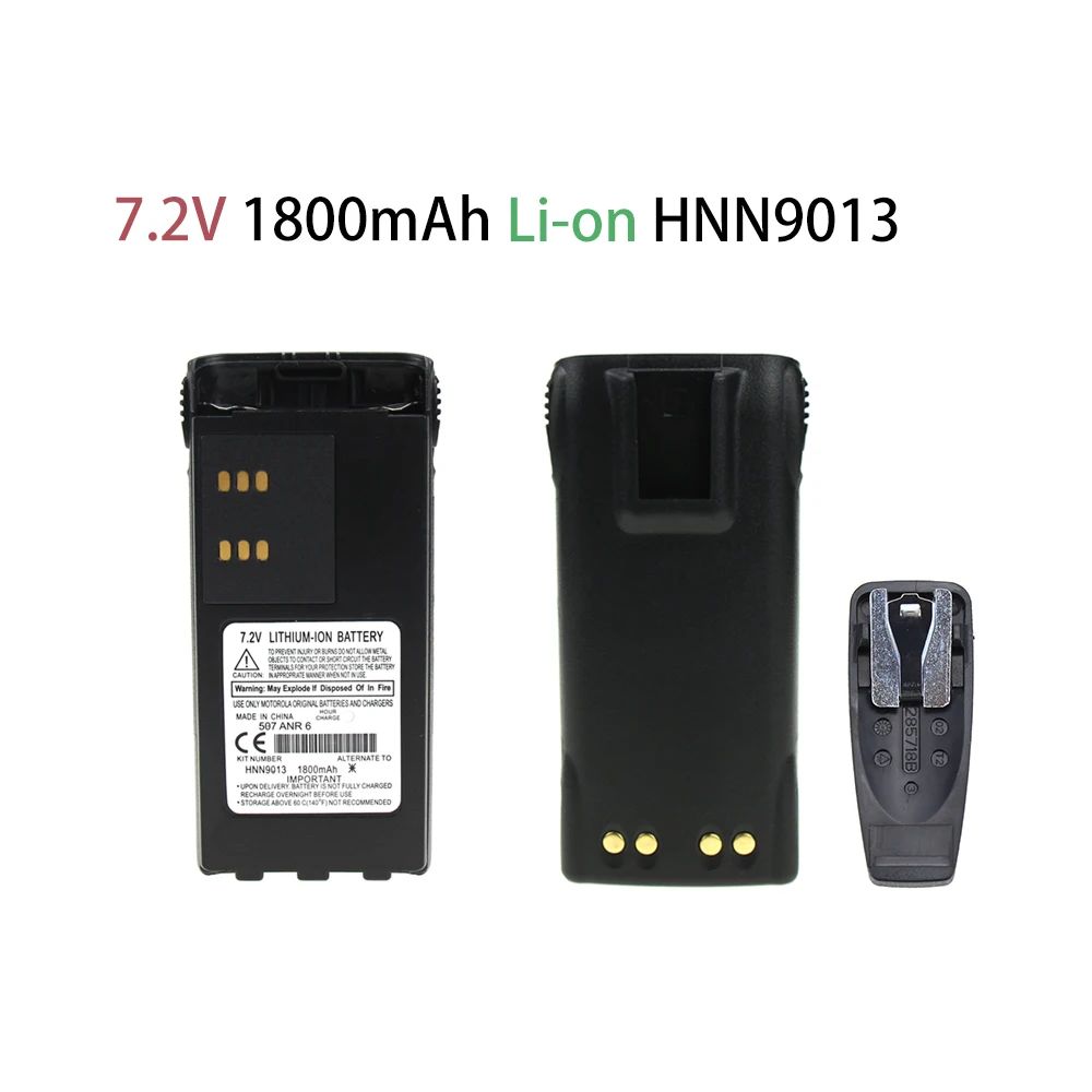 

1800mAh Li-on Replacement Battery for Motorola Radio HT750 HT1250 GP320 GP328 GP338 HNN9008 HNN9008A HNN9008AR HNN9008H HNN9009
