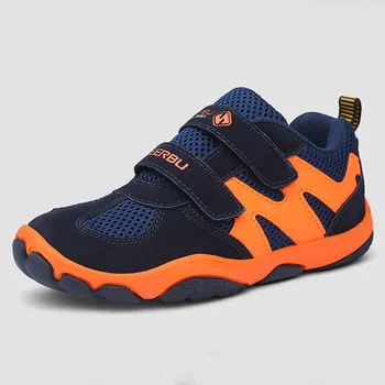 

Size 28-40 Children Running Sports Shoes Boys Breathable Anti-slippery Sneakers Kids Hook Loop Wear-resistant Casual Shoes