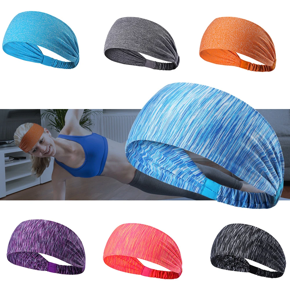 Sports Hairband Women Gym Workout Sweatband Soft Yoga Headband Running Fitness Elastic high quality soft comfortable