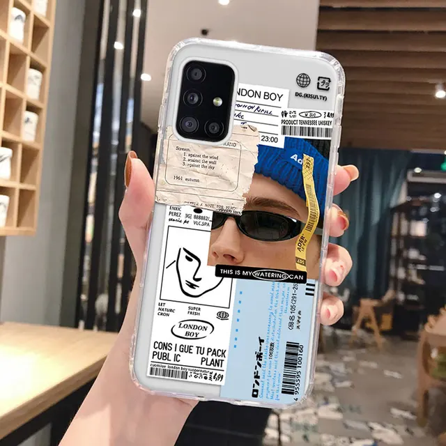 A12 Case For Samsung A51 Case Clear Funda Samsung S22 Ultra S21 A52S A32 5G 20 FE A50 A31 M31 A21S A71 A72 A13 Cute Smile Covers U125