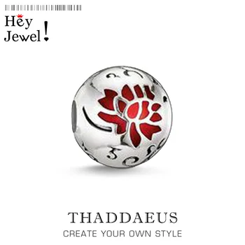 

Beads Red Flower,2019 Silver Gift Fits Bracelet Thomas Necklace European DIY Bijoux Jewelry Accessorie Gift For Women