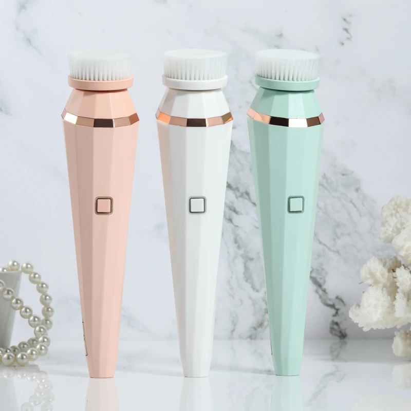 Factory wholesale price Silicone Electric Facial Cleansing Brush Vibration Face Cleaner Deep Cleaning Pores Skin Care Tools | Красота и