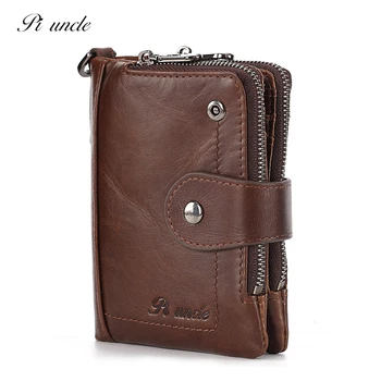 

New Men's Leather Wallet Men's Anti-theft Brush Wallet Leather Men's Short Multi Card Certificate Wallet Cowhide Wallet Men