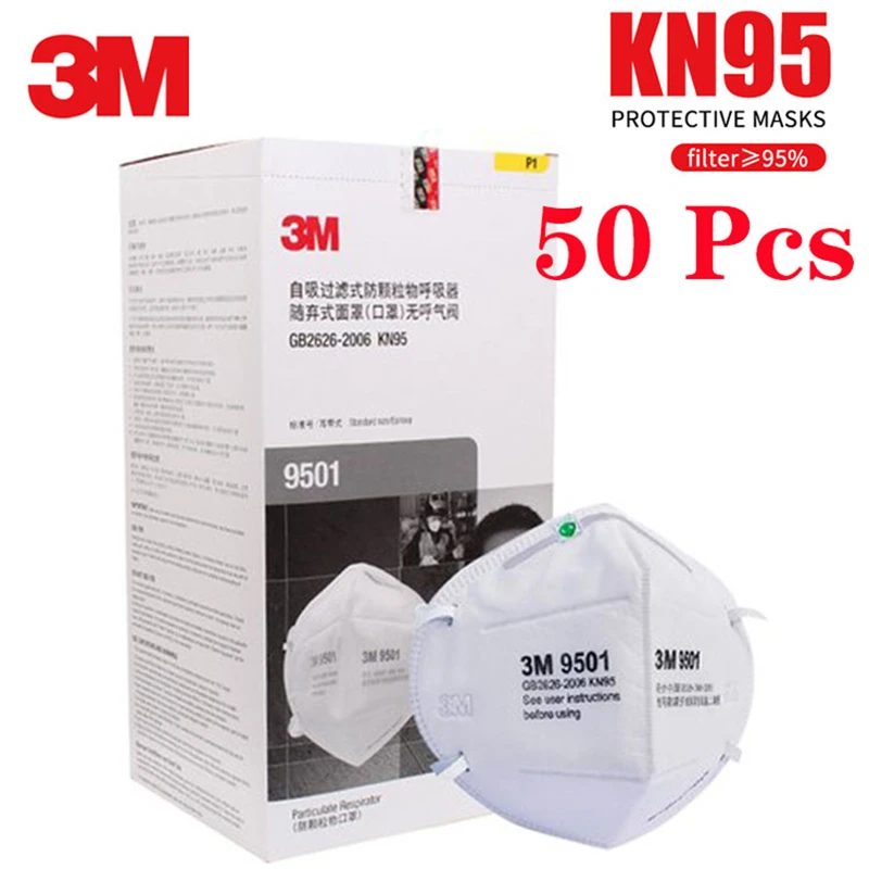 

3M KN95 Respirator Mask 9501 9541 9502+ Anti-Dust Face Mask PM2.5 Particulate Protective Masks Safety Mask