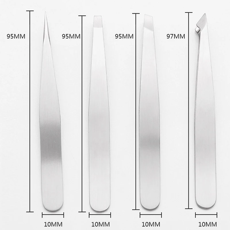 4 шт. набор инструментов для ОУР Пинцет из нержавеющей стали набор пинцетов с полиуретановой сумкой высокое качество изогнутые прямые многофункциональные кусачки для ремонта инструмент