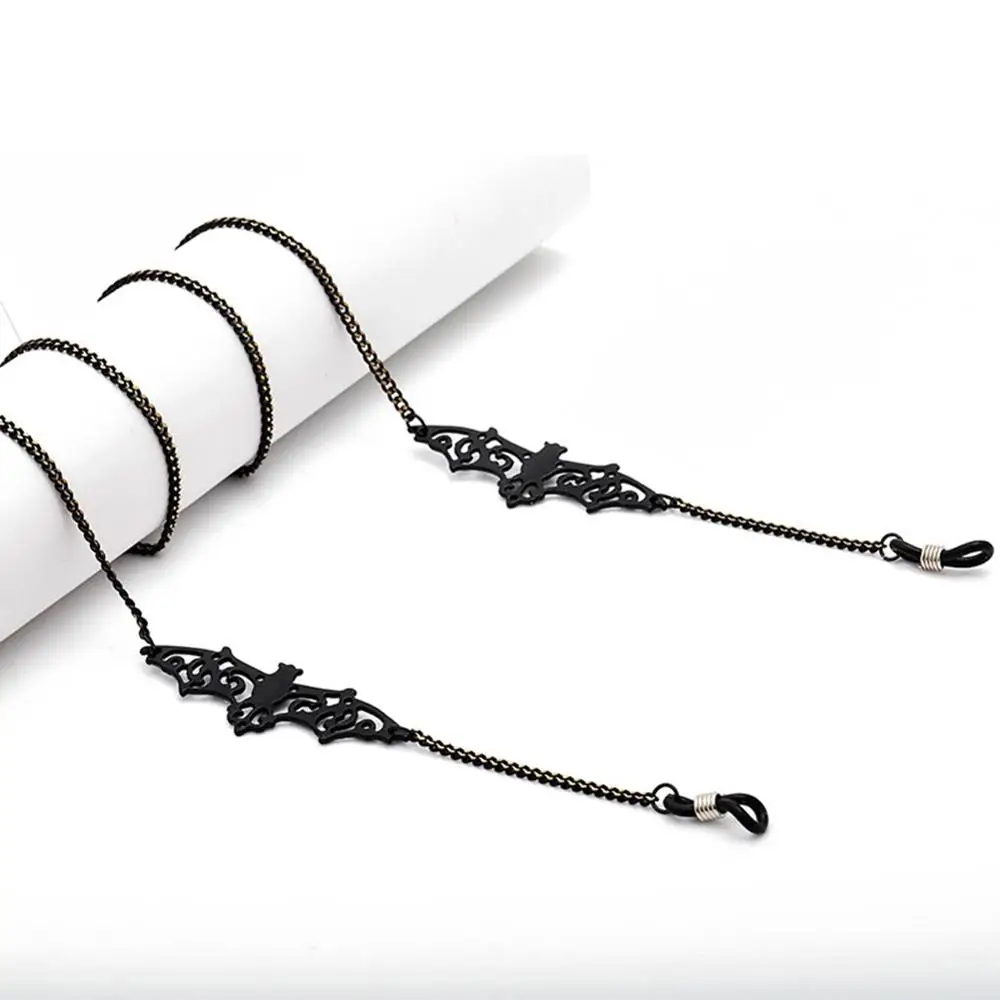 Women Retro Black Bat Sunglass Chains Lanyards Eyewear Accessories Sunglasses Reading Glasses Strap cord glasses hanging rope glasses straps glasses chain glasses retainer