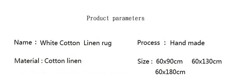 Белый Хлопковый льняной кисточкой тканый коврик для спальни кисточки пряжа окрашенная 60x130 см ковры и ковры для дома Декор для гостиной