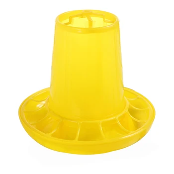 

Universal Pet Supplies Plastic Farming Easy Clean Yellow Home Garden Environmental Safe Chicken Feeding Bucket