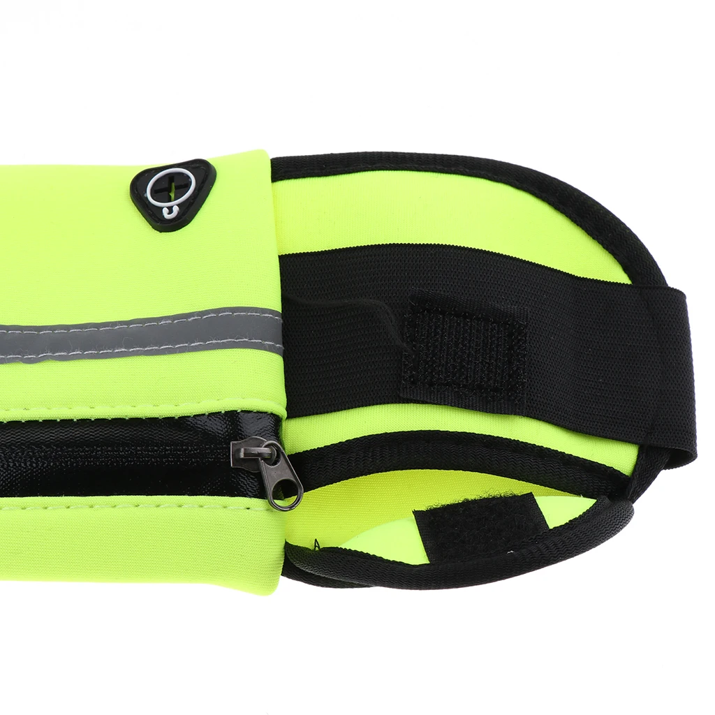 Reflect Running Belt Jogging Cycling Waist Pouch Bag W/ Water Bottle Holder Running Bags for Outdoor Sports