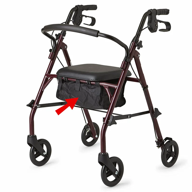 JayCreer Rollator Walker Under Seat Bag Basket Pouch For Rollator Walker