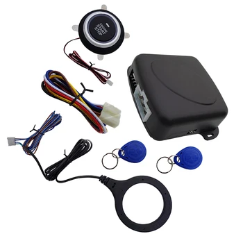

Car Alarm Immobilizer Hidden Lock System with Keyless Go Engine Start Stop Push Button for Vehicle Start Protection