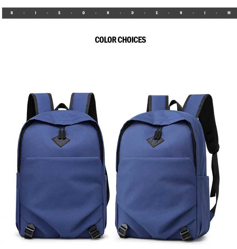 Новый японский и корейский вариант рюкзака женский ученик средней школы сумка чистого цвета модный рюкзак в школьном стиле