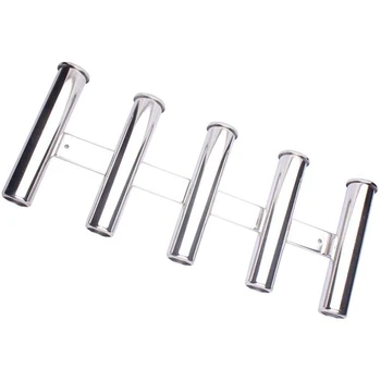 

Outdoor 5 Tubes 316 Stainless Steel Fishing Rod Holder for Boats Yacht Fishing Rod Holder Accessories
