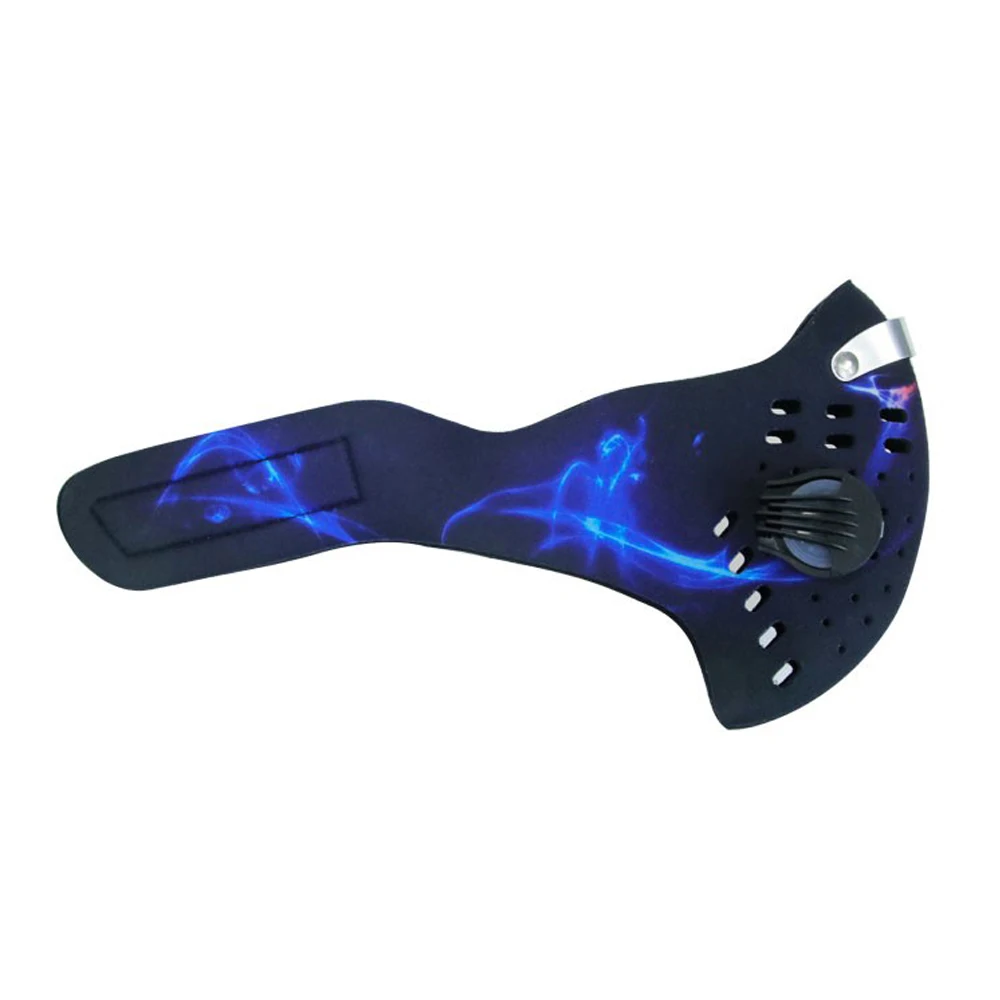 Durable Respirator Dustproof Mask Black Activated Carbon Filtration Windbreak Scarf Haze Mask Portable Outdoor Riding Skiing