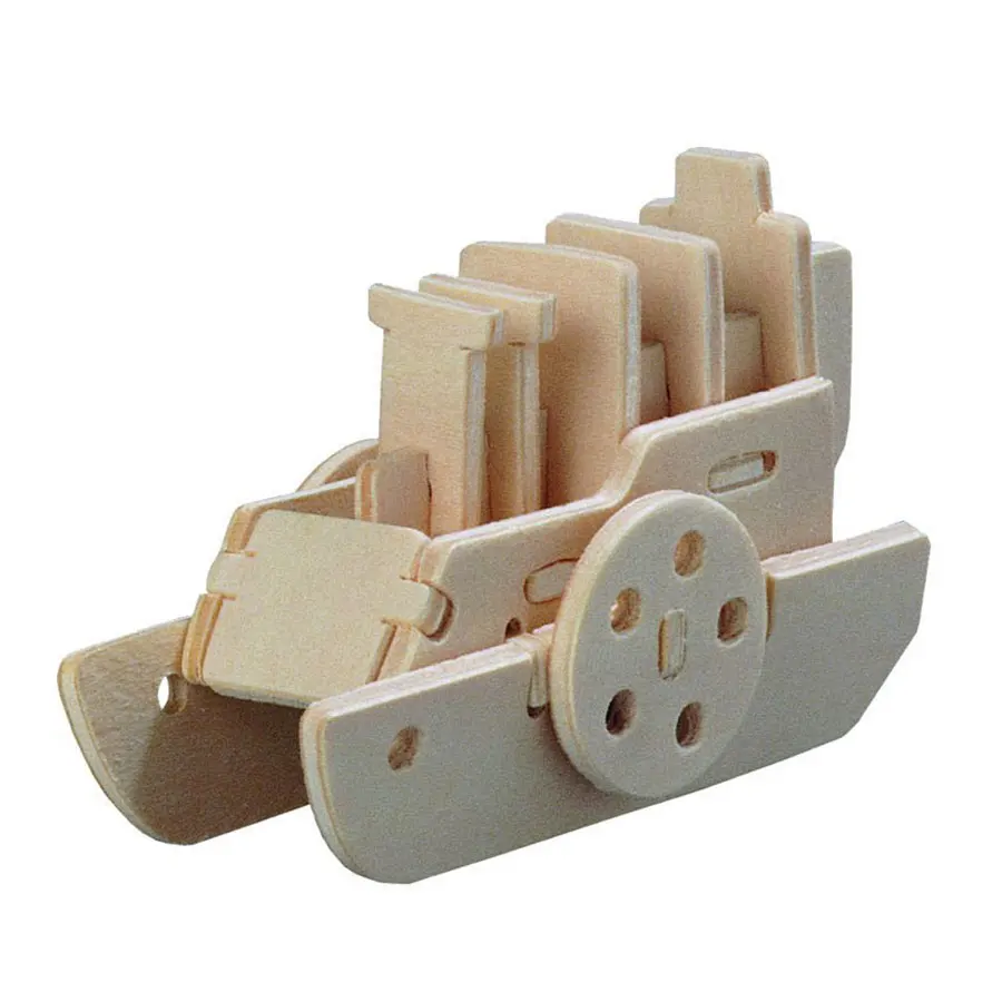 Деревянный Ретро Выход пара модель строительные блоки игрушки 3D конструктор развивающий игрушки Детский подарок